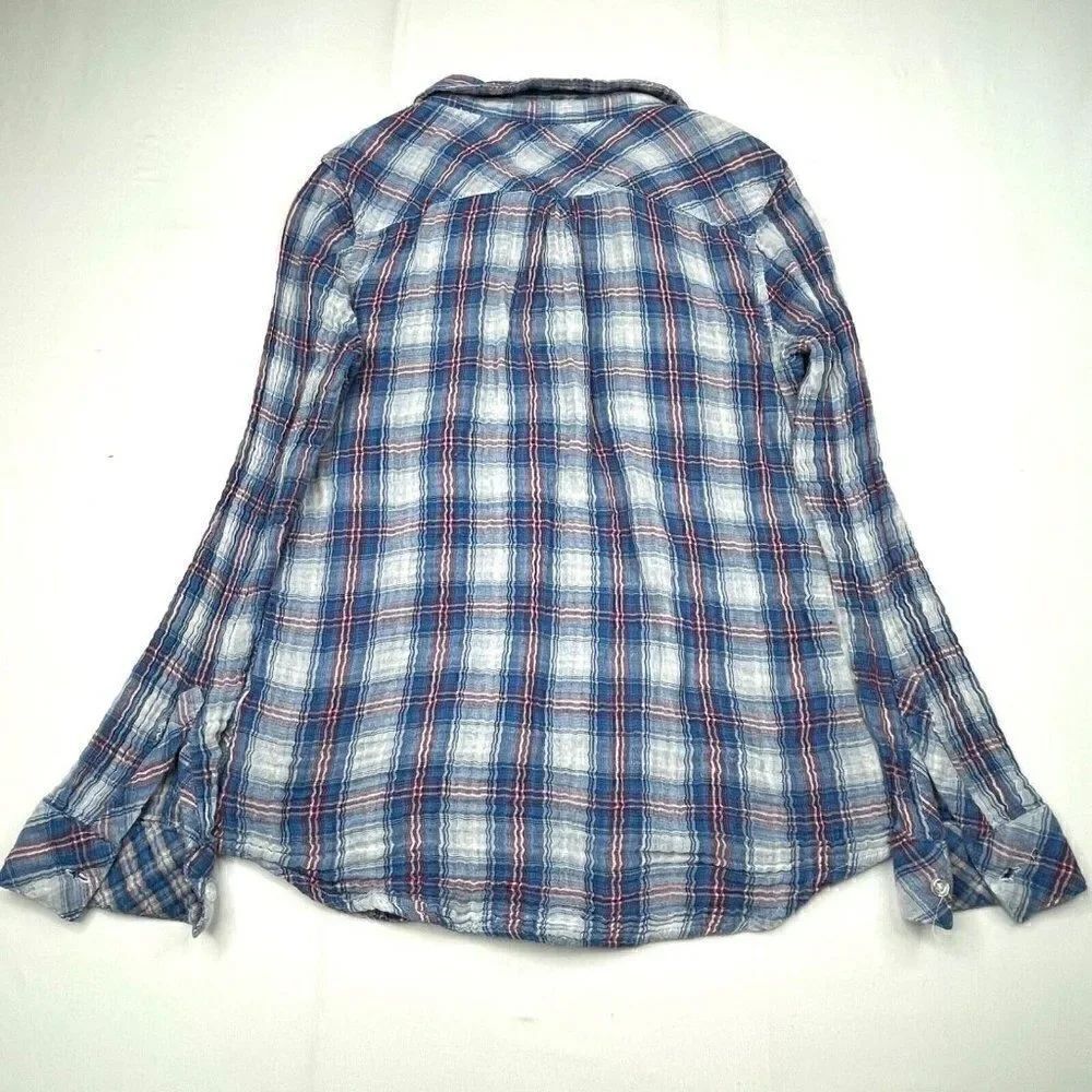 RAILS Plaid Button Front Shirt Blue - Picture 2 of 8